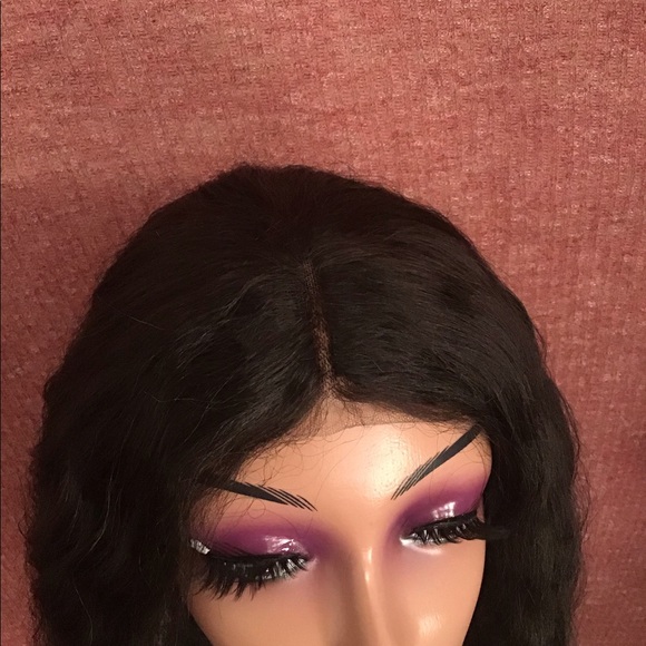 Lace Topline Wet And Wavy Wig Synthetic It Can Be Used for Daily Used - Picture 3 of 7